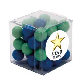 Big Clear Cube with Chocolate Balls (Corporate Colour)