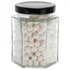 Large Hexagon Jar with Mint Drops