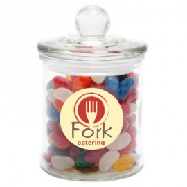 Glass Candy Jar with Jelly Beans