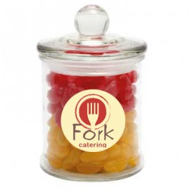 Glass Candy Jar with Jelly Beans (Corporate Colour)