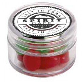 Mini Plastic Jar with Mini Jelly Beans (Corporate Colours)
