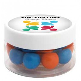 Small Plastic Jar with Chocolate Balls (Corporate Colour)