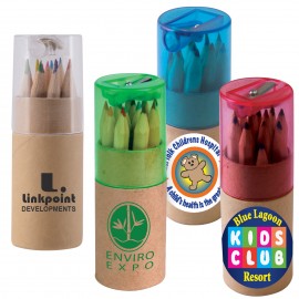 Coloured Pencils in Cardboard Tube