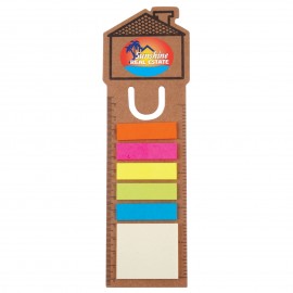 House Bookmark / Ruler with Noteflags