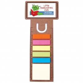 Business Card Bookmark / Ruler with Noteflags