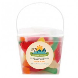 Clear Noodle box with Gummy Snakes