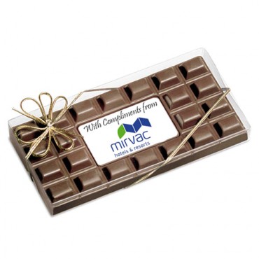 385 grams of Chocolates- Large Chocolate bar with Custom Printed Centre Piece