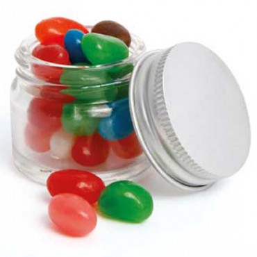 Mini Glass Jar with Mixed Mini Jelly Beans