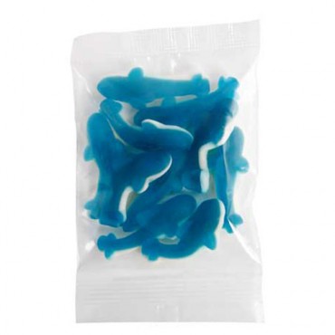 Medium Confectionery Bag - Blue Sharks