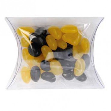 Clear Pillow Box with Mini Jelly Beans (Corporate Colour)