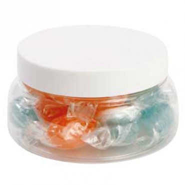 Large Plastic Jar with Acid Drops (Corporate Colour)
