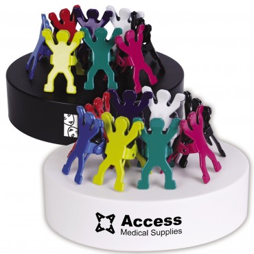 Assorted Colour Gymnast Clips on Paperweight Magnetic Base