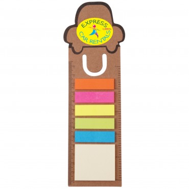 Car Bookmark / Ruler with Noteflags