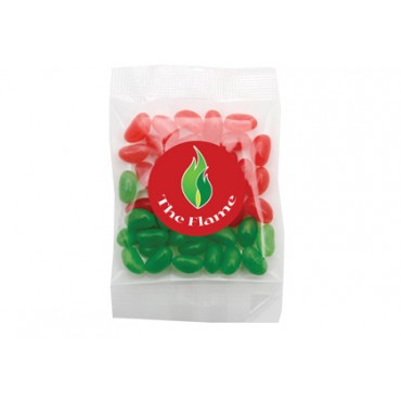 Mixed Red and Green Mini Jelly Beans