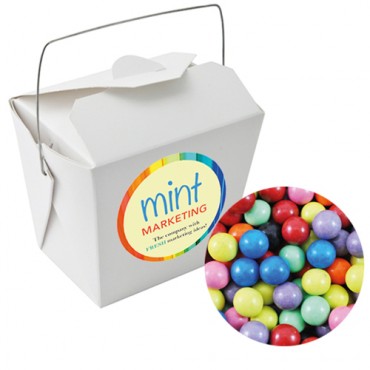 Paper Noodle Box with Mixed Chocolate Balls