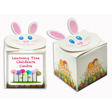 Printed Easter Bunny box with Mini Easter Eggs (assorted mix of colours)