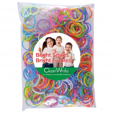 Logo Loom Bands in Polybag