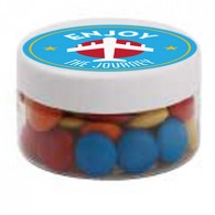 Small Plastic Jar with Mixed Chocolate Gems