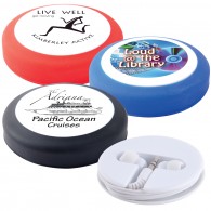 Earphone Set in Silicone Case with Cord Retainer