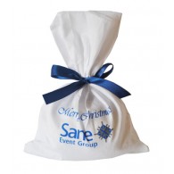 Traditional 500 gram Christmas Puddings wrapped in Custom Printed Cloth