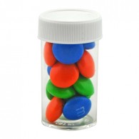 Small Pill bottle with M&M's