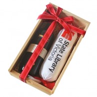 Wine & Customised Christmas Traditional Pudding Hamper Box