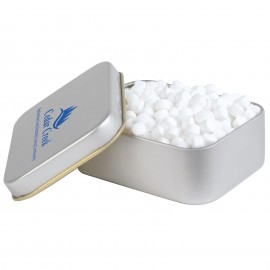 Peppermints in Silver Rectangular Tins