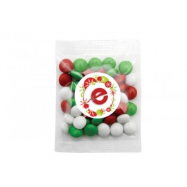 Red,Green and White Mix of Chocolate Gems