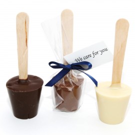 Belgian Hot Chocolate Spoon with Ribbon