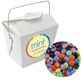 Paper Noodle Box with Mixed Chocolate Gems