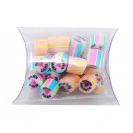 Custom Colour and Flavour Rock Candy in a Clear Pillow pack