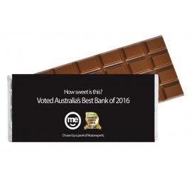 Large Chocolate Bar with Customised Wrapper (Standard & Belgian chocolate)